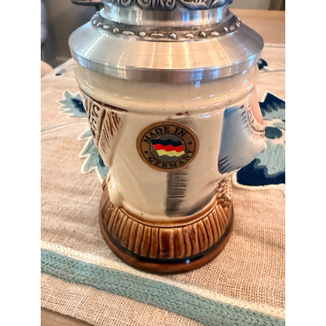 Figurative Vintage German Stein in the Shape of a Bar Maid For Sale - Image 3 of 9