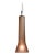 Tempo Flare Frosted Pendant Light from the Flashlight Collection in Tea For Sale - Image 4 of 4
