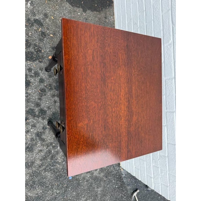 Vintage American Sheraton Two Drawer Nightstand Side Table For Sale In Washington DC - Image 6 of 13