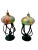Orange 1990s Handblown Polish Glass Art Sculpture Oil Lamps Decorative Multi-Colored by M.Rynkiewicz For Sale - Image 8 of 12