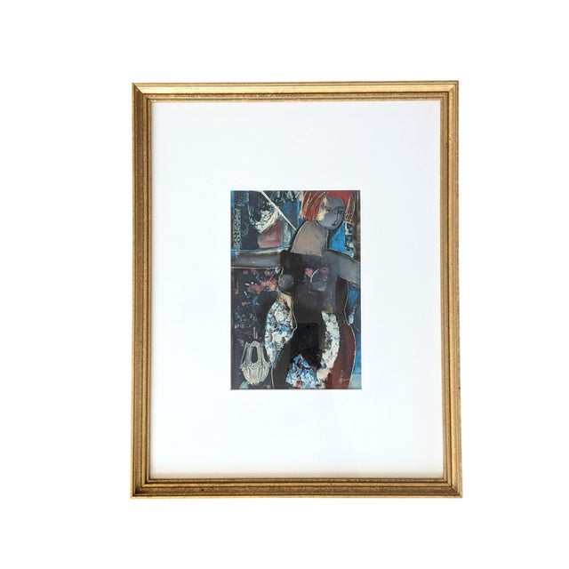 Original Nude Figural Woman Mixed Media Art Collage Signed For Sale - Image 10 of 11