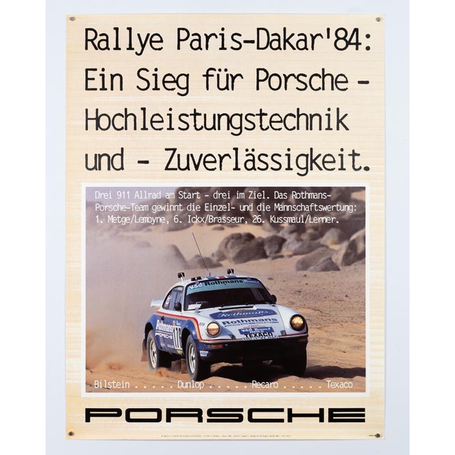Original Porsche Poster by Gruppe C For Sale - Image 10 of 10