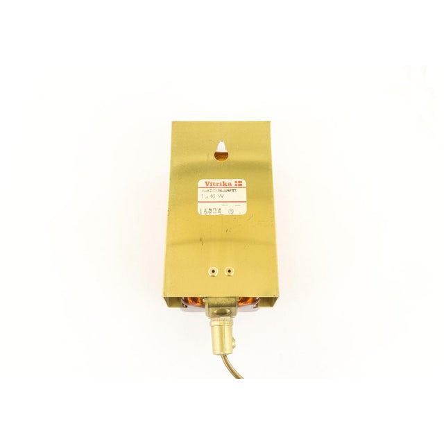 Metal Atlantic Wall Lamps in Amber by Vitrika, 1970s, Set of 2 For Sale - Image 7 of 8