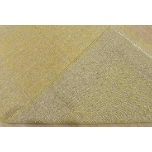Ziegler Rug 5’3” X 8’2” Green Wool Modern Hand-Knotted Oriental Carpet For Sale - Image 12 of 13