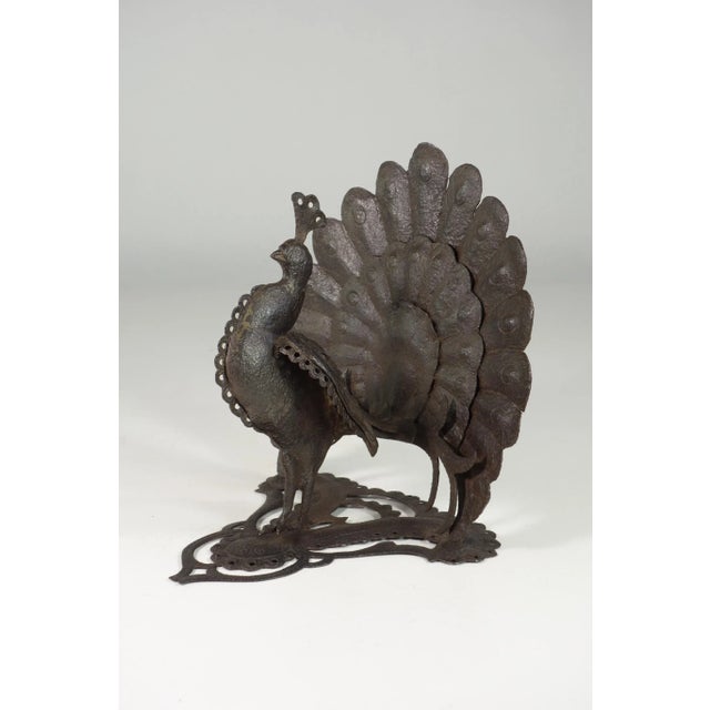 Italian Artist, Peacock, Wrought Iron, Early 20th Century For Sale - Image 3 of 11