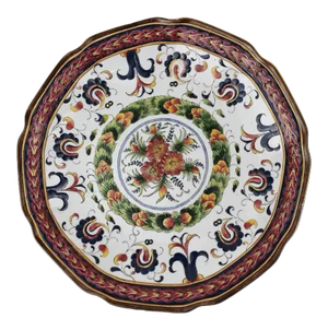 Decorative Round Ceramic Traditional Portuguese Style Platter