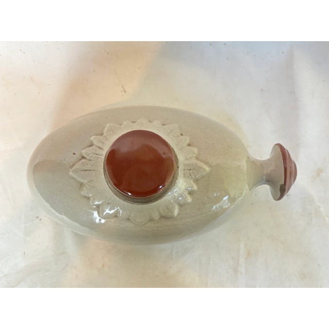 Early 20th Century English Stoneware - Hot Water Bottle For Sale In Chicago - Image 6 of 9