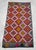 1960s Hand-Woven Braided Weave Turkish Jajim Kilim Rug 18"x35" For Sale - Image 4 of 12
