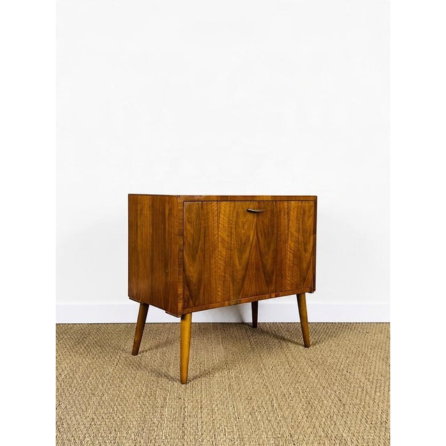 Vintage Brown Walnut Cabinet, 1960 For Sale - Image 10 of 15