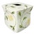 2019 Contemporary Art Nouveau Boho Chic Croscill Penelope Ceramic Tissue Box Cover. For Sale
