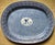 Antique 19th Century English Regency Pearlware Blue & White Transferware Platter With Sphinx and Greek Key Decoration For Sale - Image 4 of 6