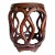 Mid 20th Century Chinese Asian Hardwood Carved Drum Stool For Sale