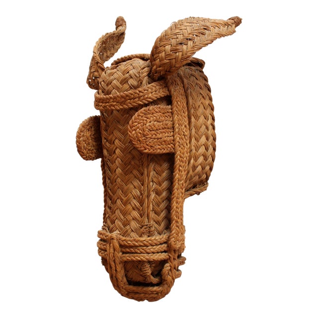 Equestrian Wicker Horse Head For Sale