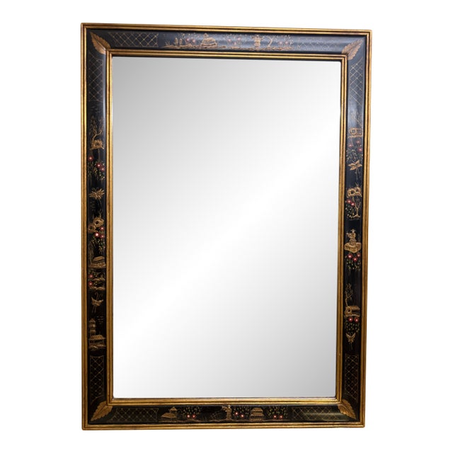 Vintage Friedman Brothers Chinoiserie Wall Mirror For Sale