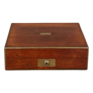 19th Century English Mahogany Valet Box For Sale