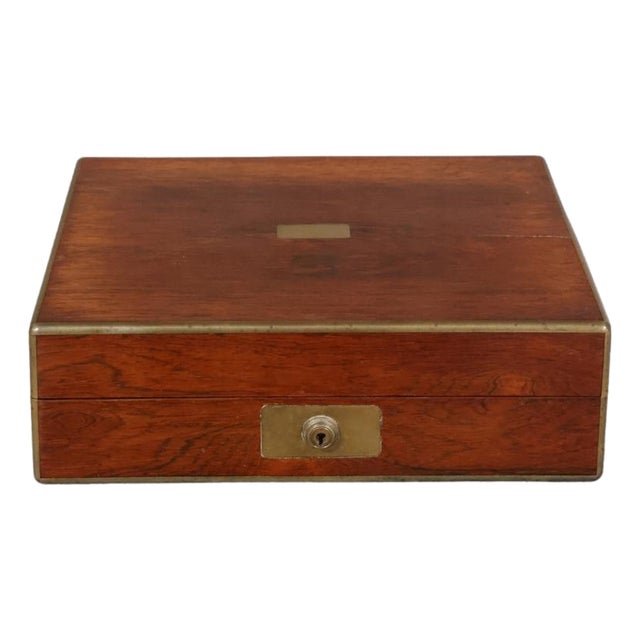 19th Century English Mahogany Valet Box For Sale