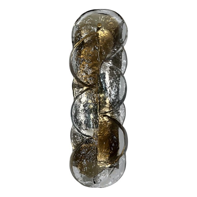 Mid-Century Austrian Citrus Murano Glass Wall Sconce from Kalmar, 1970s For Sale