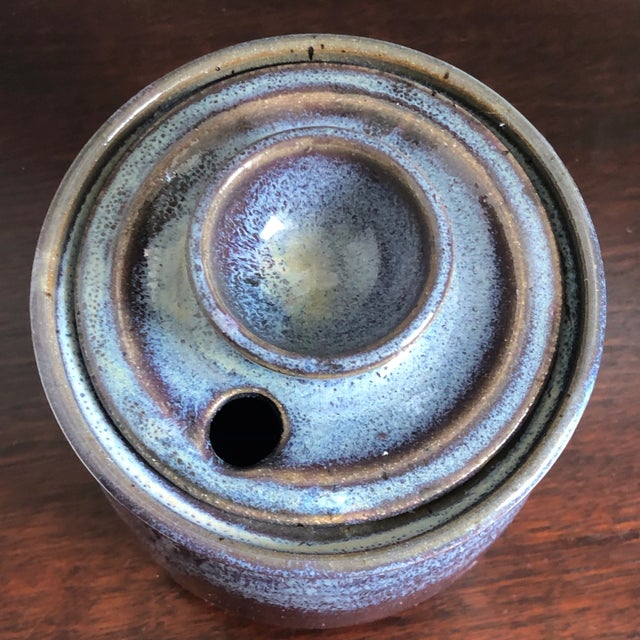 Farmhouse Vintage Studio Stoneware Honey Pot For Sale - Image 3 of 12