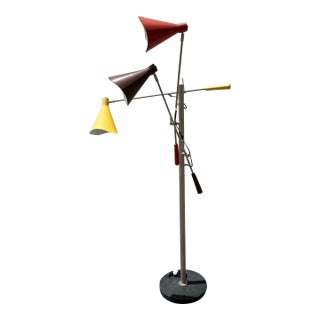 Vintage Mid-Century Modern Triennale Adjustable Floor Lamp For Sale