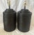 2010s Ethan Allen Espresso Woven Rattan Table Lamps-a Pair For Sale - Image 5 of 7