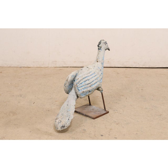 Mid 20th Century Spanish Peacock Lawn Ornament For Sale - Image 10 of 12