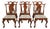 Set of 6 Bench Made Walnut Chippendale Dining Chairs For Sale