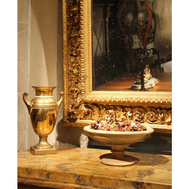 Italian 19th Century Neoclassical Marble Bowl on Pedestal or Tazza Centerpiece For Sale - Image 5 of 17