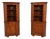 Pair of Stickley Cherry Valley Open Corner Cabinets For Sale