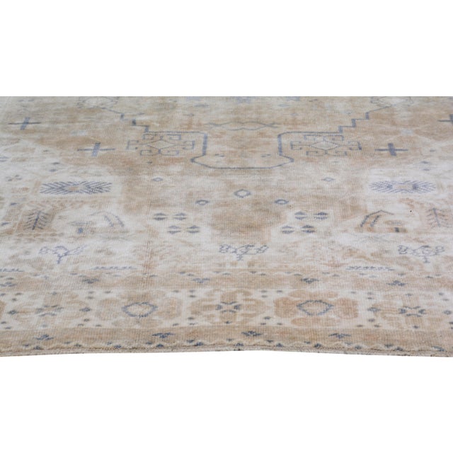 Turkish Oushak Hand Knotted Wool Rug, 6'8"x11'1" For Sale - Image 4 of 6