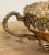 Mid 20th Century Vintage Brass Grape Motif Handled Compote For Sale - Image 5 of 11