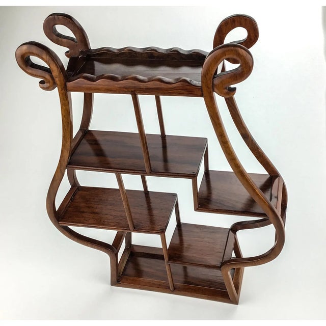 Tabletop Chinese Rosewood Etagere Display For Sale - Image 10 of 11