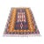 1960s Tribal Orange Hand Knotted Kilim Rug For Sale