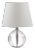 14-Inch H Table Lamp - Clear For Sale