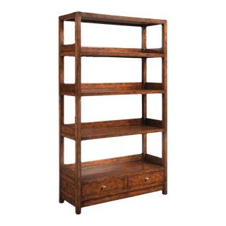 Woodbridge Furniture Winslow Bookcase, Bordeaux Finish For Sale