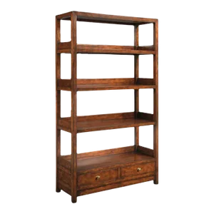 Woodbridge Furniture Winslow Bookcase, Bordeaux Finish