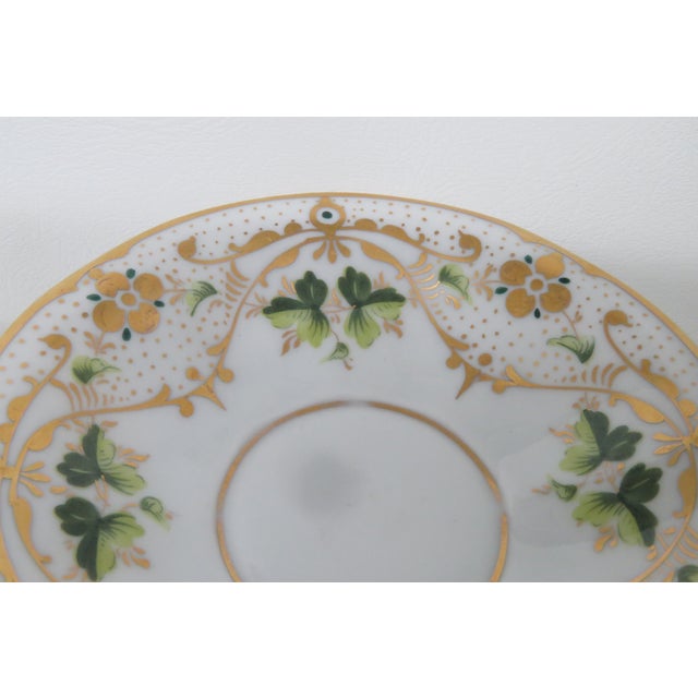 Carl Tielsch C T Germany Bone China Leaf Teacup and Saucer 4511b For Sale - Image 9 of 16