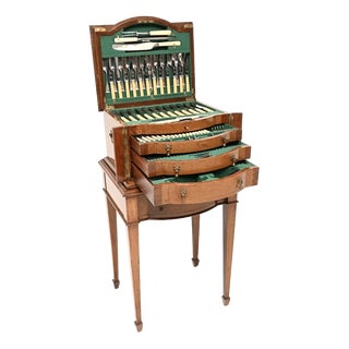Antique Edwardian Canteen of Cutlery by Philip Ashbury and Sons, 1900 For Sale