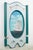 This pair of hand painted wood wall art showcases beautiful sailboat designs in white and blue hues. They are in good...