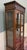 Wood Antique English Jacobean Bookcase Cabinet Double Door Glass Drawers Oak c.1930s For Sale - Image 7 of 18