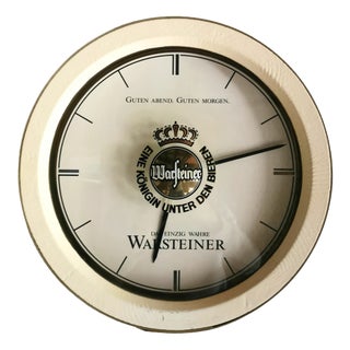 Large Vintage Wall Clock by Warsteiner, 1970s For Sale