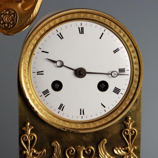 Table Clock with Display Case For Sale - Image 4 of 11