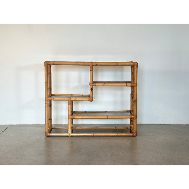Vintage Bamboo Bookcase, 1970s For Sale - Image 4 of 10