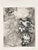 Etching on Montval paper, realized between 1927 and 1930. Table from "Les Fables de La Fontaine", published in 1952 in and...