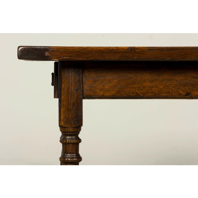 Early 19th Century French Louis XIII Style Oak Farmhouse Dining Table For Sale - Image 4 of 17
