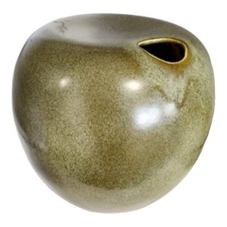 Unique Hand-Thrown Studio Abstract Pottery Vase For Sale