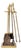 Group of Five Federal Style Brass Fireplace Tools For Sale