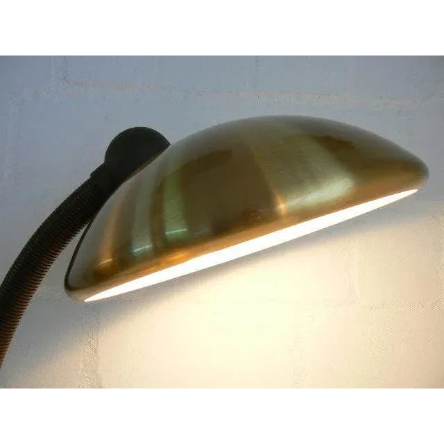 Metal German Brass Table Lamp from Hustadt Leuchten, 1970s For Sale - Image 7 of 10