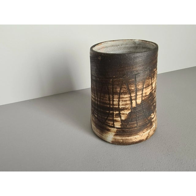 Mid-Century French Ceramic Vase by Jacques Pouchain for Atelier Dieulefit, 1960s For Sale - Image 6 of 10