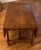1960s Rare Convertible Bamboo Turned Walnut Drop Leaf Dining Table / Coffee Table For Sale - Image 5 of 11