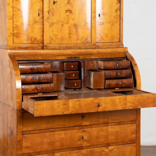 Brown Mid-19th Century Danish Biedermeier Secretary Bureau For Sale - Image 8 of 14